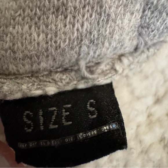 Diesel Gray Textured Jacket comfortable Cabincore-Small - Picture 5 of 9